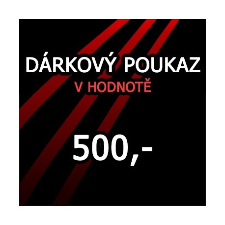 Dárkový poukaz v hodnotě 500 Kč