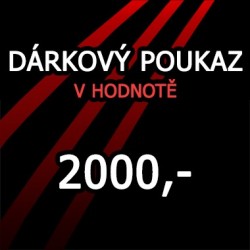 Dárkový poukaz v hodnotě 2000 Kč