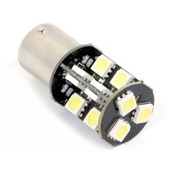 Žárovka 19 SMD LED 12V Ba15S s rezistorem CAN-BUS ready bílá